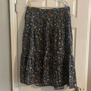 Old Navy Linen Blend Midi Skirt